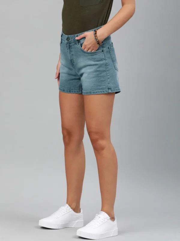 Premium Cool Stretch Denim Shorts for Ladies