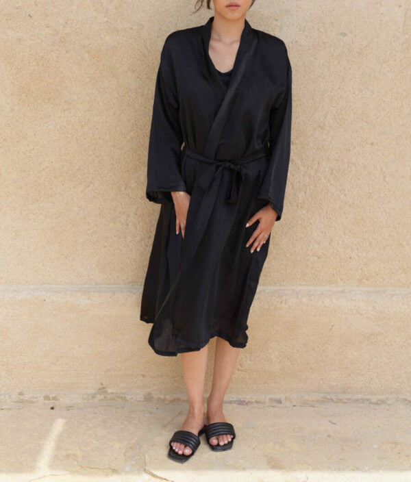 Silk Robe for a Perfect Evening | TFC-RW-001