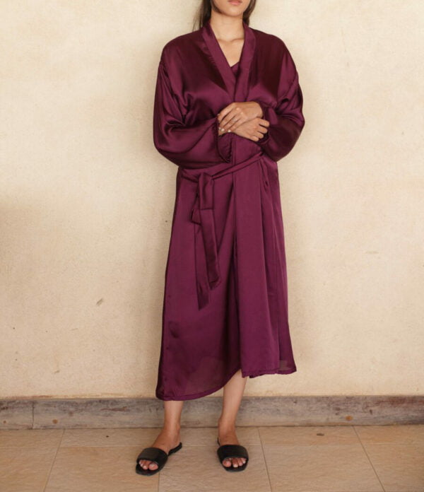 Silk Robe for a Perfect Evening | TFC-RW-001