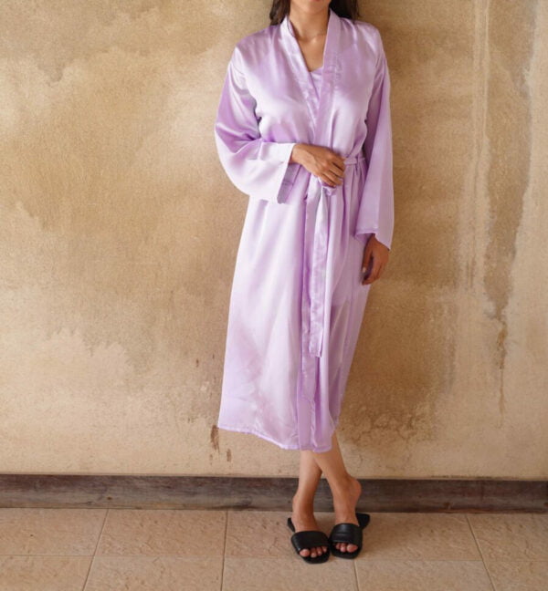 Silk Robe for a Perfect Evening | TFC-RW-001