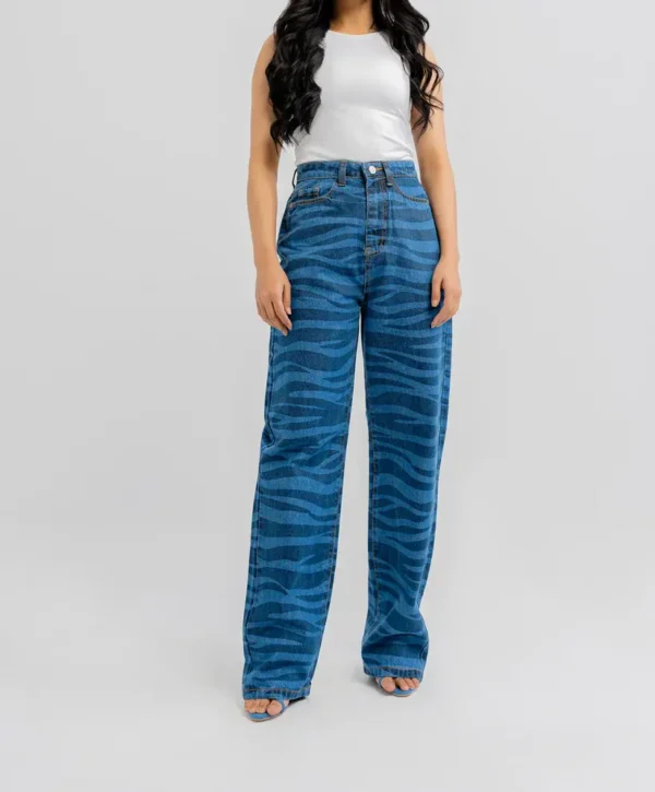 Stylish Printed Denim Jeans for Women | TFC-DJW-001