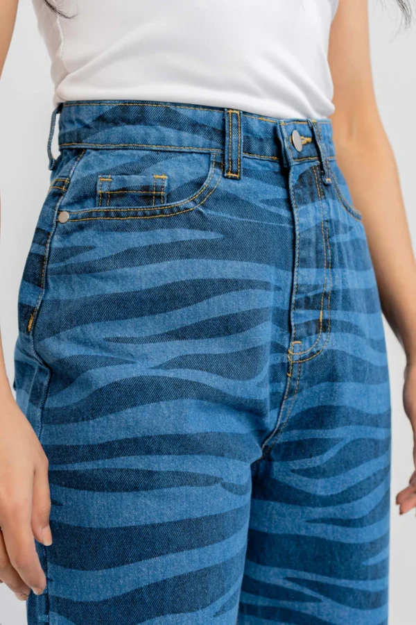 Stylish Printed Denim Jeans for Women | TFC-DJW-001